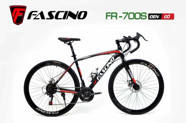 Xe đạp đua FASCINO FR-700s Đen đỏ