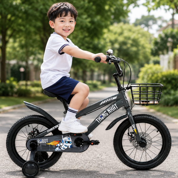 Xe đạp Thống Nhất TE Robot 12 V26 Ghi