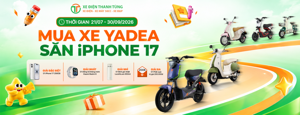 Mua xe YADEA săn iPhone 17