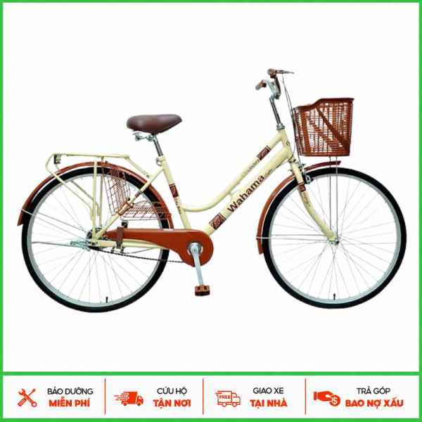 Xe đạp mini VH (Wahama) Victoria vành 24 Kem