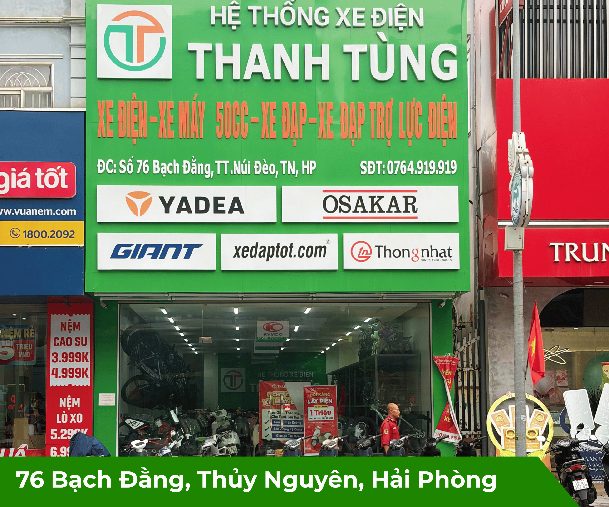 Xe điện Thanh Tùng Bạch Đằng, Thủy Nguyên