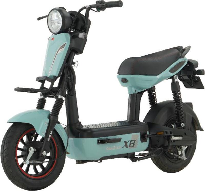 xe đạp điện màu xanh ngọc